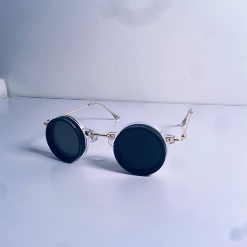 Rounded Polarized Glasses with Adjustable ND Filter 1-9 Gears Adjustable Sunglasses Retro and Stylish4