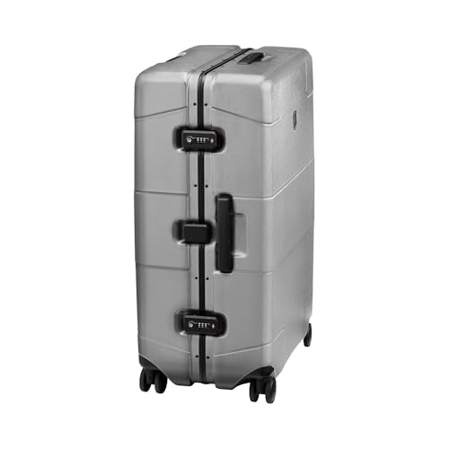 Image of Victorinox Lexicon Framed Series, Swiss Designed Hardside Check-in Luggage, Large Suitcase | Premium Swiss Trolley Bag for Travel | 96 litres, Silver, TSA Locks, 1+ 10 Year Warranty | 610542
