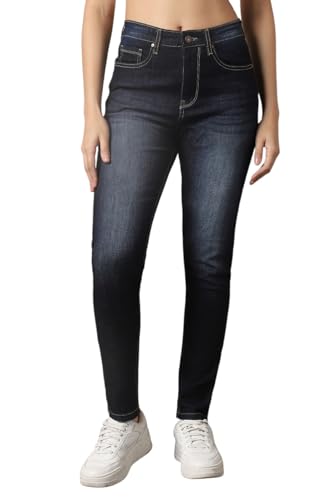 Image of High Star Women Skinny Fit Jeans Blue