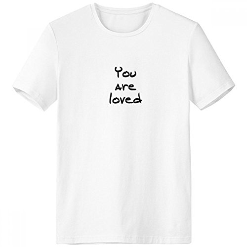 T-shirt citation inspirée You Are Loved motif imprimé multicolore cadeau bien-être