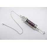 rubi mineral propiedades  Pendulo Generador con Rubi, Baño de Plata Minerales y Cristales, Belleza energética, Meditacion, Amuletos Espirituales