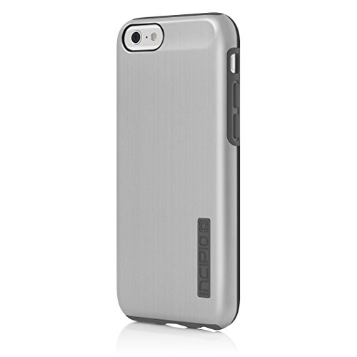Incipio iPhone 6 Dualpro Shine Hard-Shell Case with Silicone Core - Retail Packaging - Silver/Gray