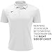 Nike Mens Dri-FIT Short Sleeve Polo Shirt (White, Large)