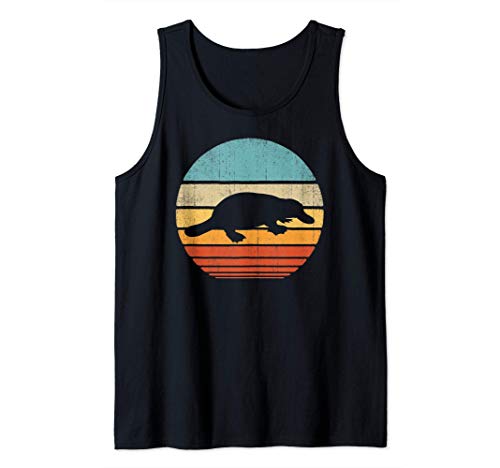 Platypus Retro Vintage 60s 70s Men Women Gifts Animal Lover Camiseta sin Mangas