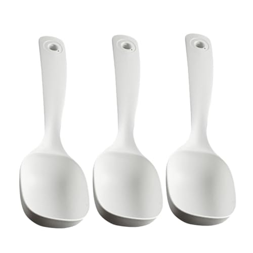 Alipis 3 Piezas cuchara utensilios cocina auxiliares para cocina heramientas cocina kit de cocina reutilizable pequeño acero cucharón de restaurante cucharones para servir páginas