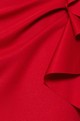 Image of Xscape Women's Long Velvet Off-The-Shoulder Sweetheart Neckline Dress with Leg Slit and Center Back Zipper