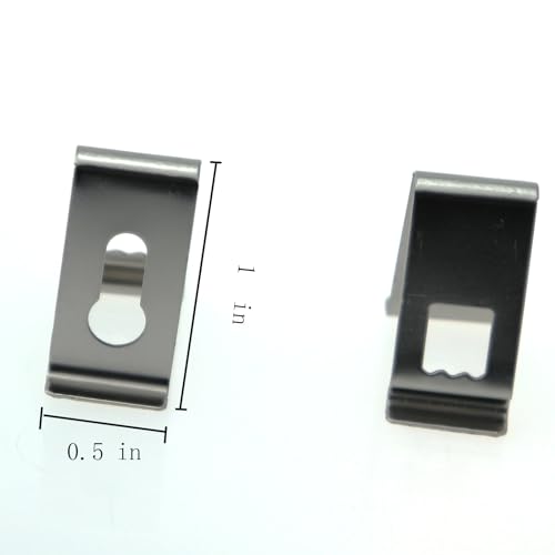 Image of 50PCS V Shape Spring Buckle Photo Frame Hardware Accessories Bow Shape Shrapnel Crimp 1x1in Picture Photo Frame Metal Spring Swivel Clip Hook For 3D Printer Bed Decorative Frame