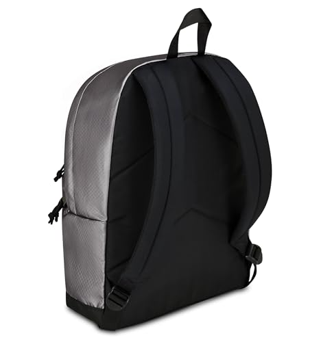 Sac à dos école Invicta léger compartiment ordi 13 pouces cartable gris 23L