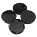 70mm(2.76in)/64mm(2.52in) Wheel Center Hub Caps Black Base Set of 4 for Odyssey 2005-2017 Ridgeline 2006-2014#4732-S6M-Z00 08W17-SDB-1M00-A4