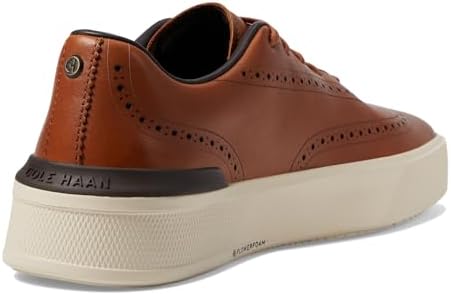 Cole Haan Men's Grandpro Crew Wing Tip Sneaker, British Tan/Birch, 9 | Image 4