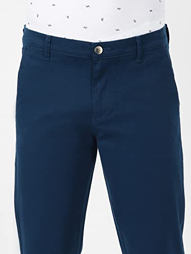 Image of UrbanMark Men 100% Cotton Stretchable Slim Fit Chinos Casual Trousers