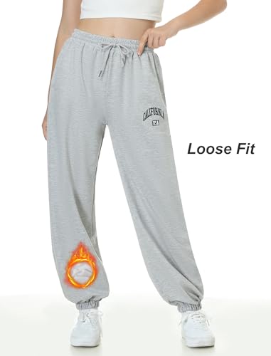 Image of EXARUS 3 Pack Girls Sweatpants Joggers Teen Sweat Pants Wide Leg