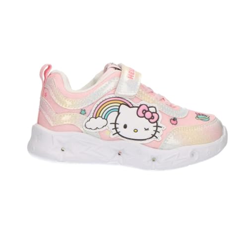 Baskets Hello Kitty avec Lumières Semelle Légère EVA - Chaussures Hello Kitty Confortables pour Garçon et Fille