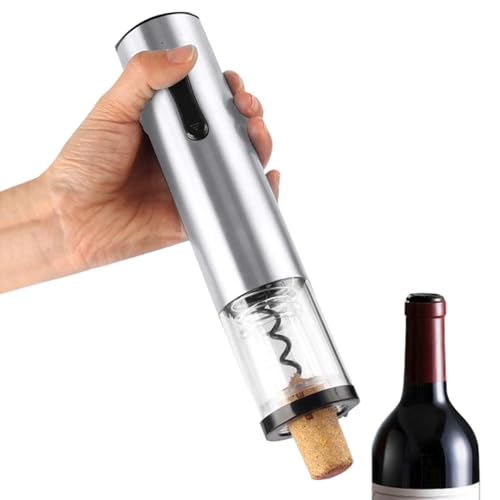 Abridor eléctrico de botellas de vino, sacacorchos recargable, removedor de corcho de vino de acero inoxidable para camareros, restaurantes y hogar