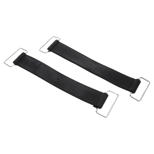 JUMPLAWN 2Piezas Correas de Sujeción de Batería de Goma Antideslizantes Ajustables para Automóviles y Motocicletas de Alta Durabilidad y Estabilidad