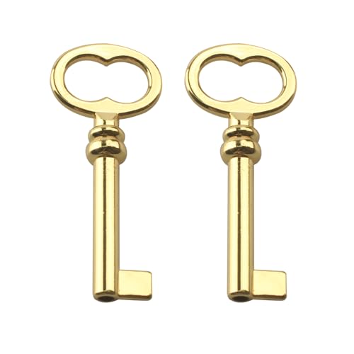 KY-1L Hollow Barrel Antique Skeleton Key,Jewelry Box Replacement Key, Skeleton