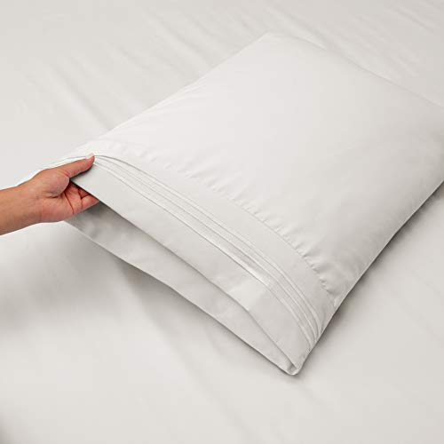 Clara Clark Twin Sheets Set, Deep Pocket Bed Sheets For Twin Size Bed - 3 Piece Twin Size Sheets, Extra Soft Bedding Sheets & Pillowcases, White Sheets Twin #TOP3