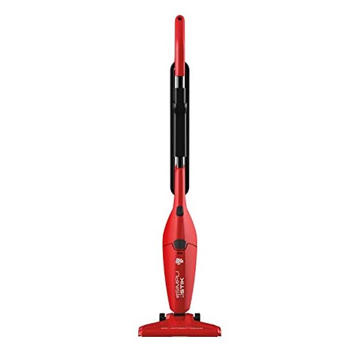 Dirt Devil SD20000RED Simpli-Stik Vacuum Cleaner, 3-in-1 Hand and Stick Vac, Small, Lightweight and Bagless, Red