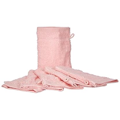 De Witte Lietaer 194835 Waschlappenset 6-tlg., Baumwolle, Rosa, 15 x 20 cm