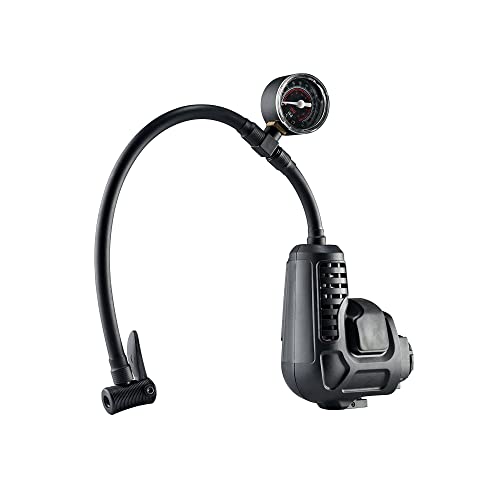 Black+Decker Multievo Multifunktionswerkzeug Kompressor-Kopf (mit eingebauter Druckanzeige, Zubehörhalter direkt am Gerät, zum Aufpumpen von Reifen und Bällen, zur Drucküberprüfung) MTNF9