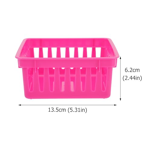 Rangement bureau efficace contre le désordre avec 24 paniers plastique polyvalents