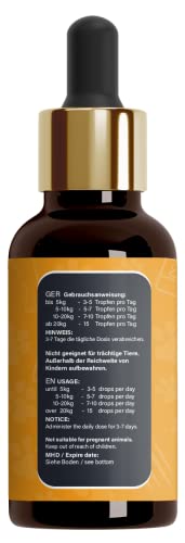 Saint Nutrition® JUCKREIZ Tropfen für Hund & Katze bei Hautreizungen – hochdosierte Soforthilfe gegen Juckreiz - pflegt Haut und Fell 50 ml