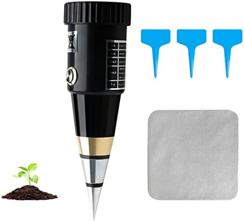 Soil pH & Moisture Meter Hygrometer Metal Sensor Plant Water Tester Monitor Test Kits for Garden, Field, Farm, Lawn, Indoor and Outdoor,Promote Plants Healthy Growth