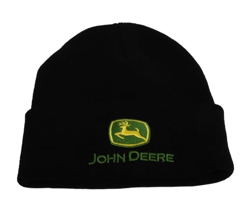 John Deere Men's BK Cuffed Knit JD AG TM Beanie -...