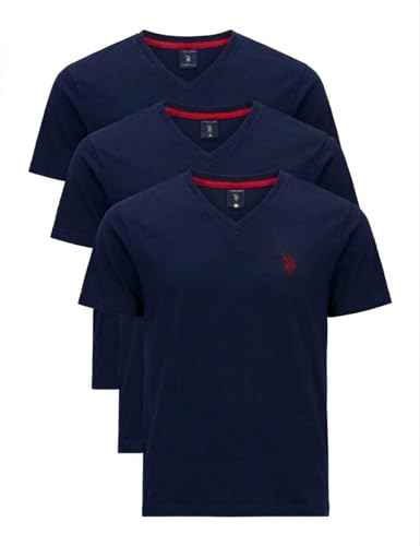 Image of U.S. Polo Assn. Men's Solid V‑Neck T-Shirt
