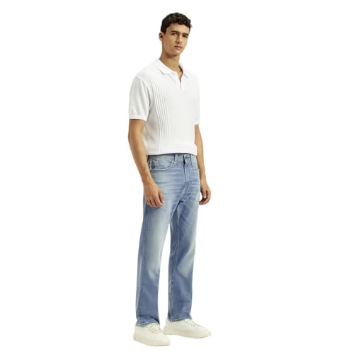 Image of Men's 505 Straight fit Light-Blue Jeans
