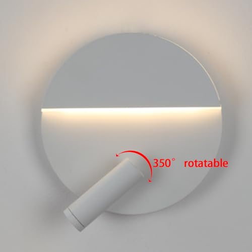 Aplique de pared LED negro regulable con interruptor y mando a distancia para dormitorio 4