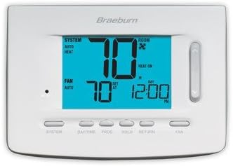 Braeburn 5220 24V PREMIER SERIES 7 DAY, 5-2 PROGRAMMABLE OR NON PROGRAMMABLE DIGITAL MULTISTAGE THERMOSTAT FOR CONVENTIONAL 2H-2C OR HEAT PUMP SYSTEMS