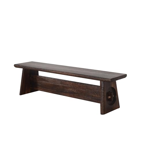 JOSIAHCQ Banco Taburete Madera Recibidor Banco Pie de Cama Banqueta Dormitorio Otomana Reposapies Salon Taburete Tocador para Pasillo Salón Sala de Estar(117.5 * 24 * 27cm)