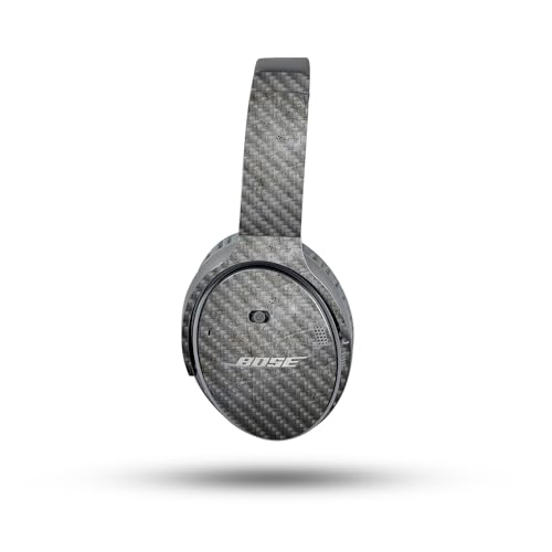 Image of MightySkins Carbon Fiber Skin Compatible with Bose QuietComfort 35 II Headphones - Scratched Up | Protective, Durable Textured Carbon Fiber Finish | Easy to Apply