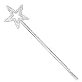 Silver 13 Inches Fairy Wand Star Wand Magic Wand Princess Wand for Kids Women Man…