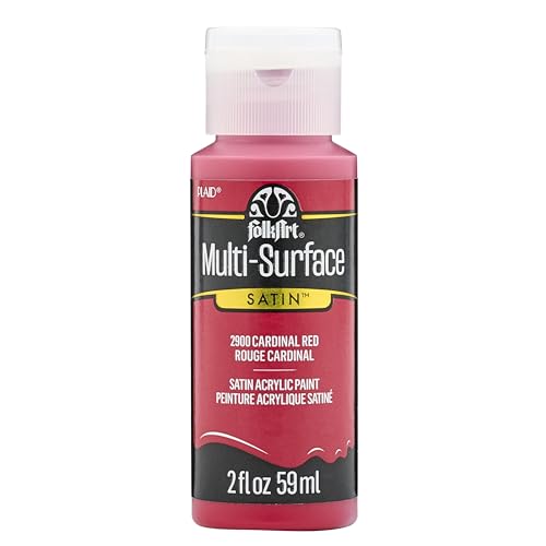 Image of FolkArt Pl2900 Multi-Surface Paint, 2 oz, Cardinal Red