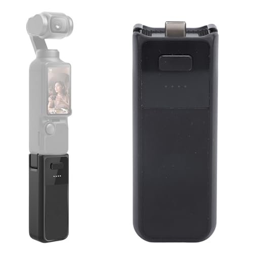 Battery Handle for Osmo Pocket 3, Handheld Camera Battery Handle Type C Port 1/4inch Thread Handheld Power Bank Hand Grip for Osmo Pocket 3 Creator Combo