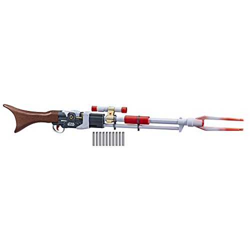 Nerf Star Wars Amban Phase-Pulse Blaster, The Mandalorian, Scope With Illuminated Lens, 10 Darts, Blaster Sounds, 50.25 Inches Long #TOP1