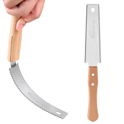 image for YUQGAOP Japanese Pull Saw, Hand Saw With Double Edges of 11/17 TPI, SK