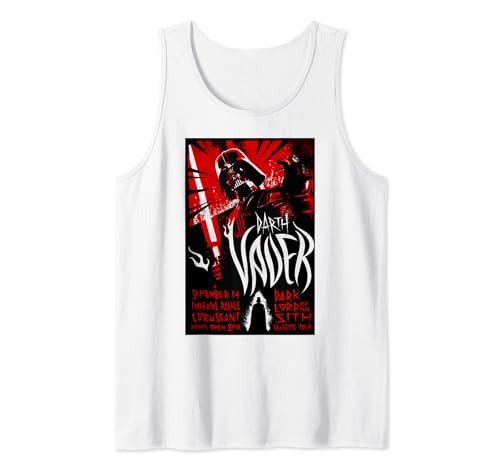 Débardeur Star Wars Darth Vader imprimé affiche vintage de concert galactique