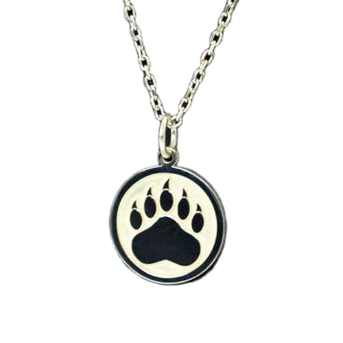 Collier patte d'ours en argent 925 sterling ciselé main LKBEADS