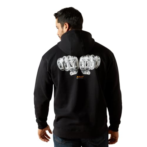 ARIAT Men's Rebar Workman Bare Knuckle Hoodie2