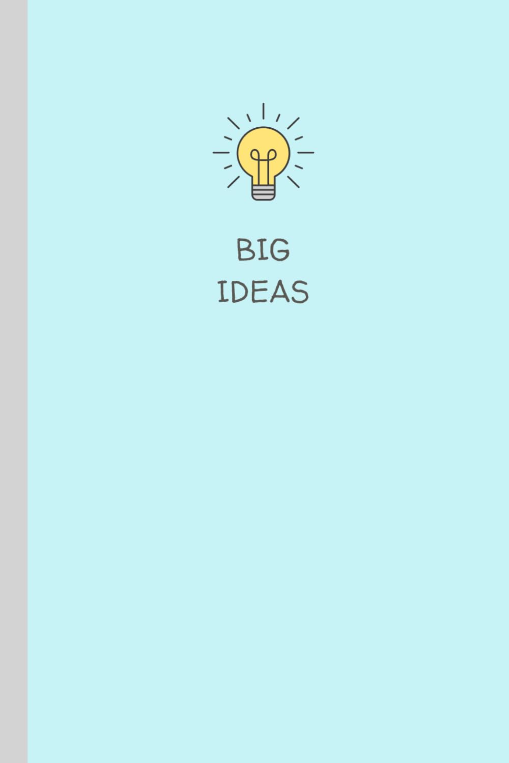 Big Ideas: Notebook, diary blank lined