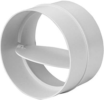 125mm / 5 inch Backdraught Shutter/Ducting Connector with Non-Return Damper Flap av125