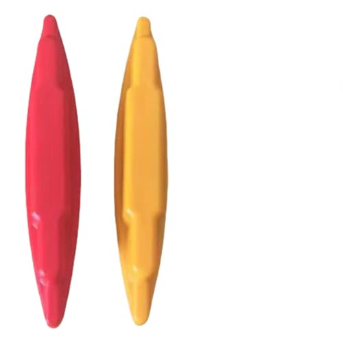 2PCS Yellow & Red Magnetic Stud Finder, ABS + Magnet Wall Scanner for Screw Detection, Bat Detector (5.5x1x0.4 Inches, No Batteries Required for Drywall/Wood)