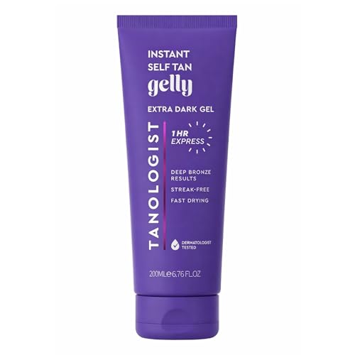 Tanologist Express Self Tan Gel Extra Dark Intense Tanning Gel 6.76 Fl. Oz/200 Ml Tube