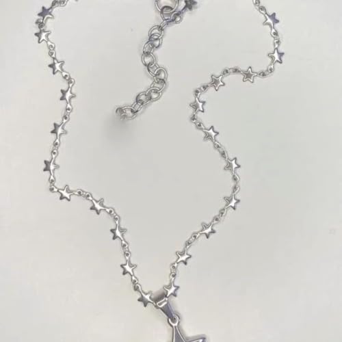 Y2k Necklace Gothic Star Necklace for Women Teen Cute Charm Pendant Retro Fairy Grunge Accessories Preppy Stuff4