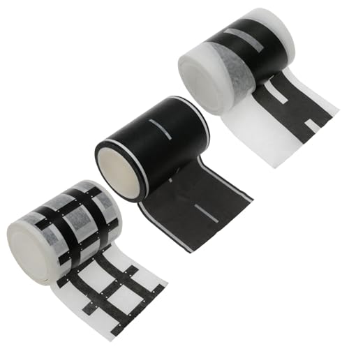Piste de course enfant avec ruban adhesif noir amovible pour chambre