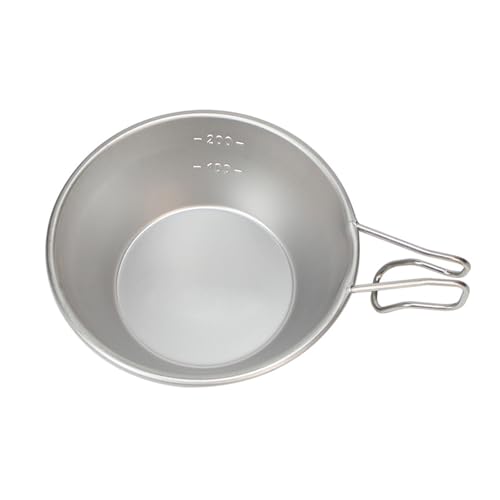 Oxxggkao Stainless Steel Camping Cup 16.5x12cm Hangable Soup Bowl Portable For Barbecue Hiking Camping Picnics