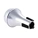 Mini Mute for Trumpet with ABS Material, Lightweight and Stable, Ideal for Practice (Silver)